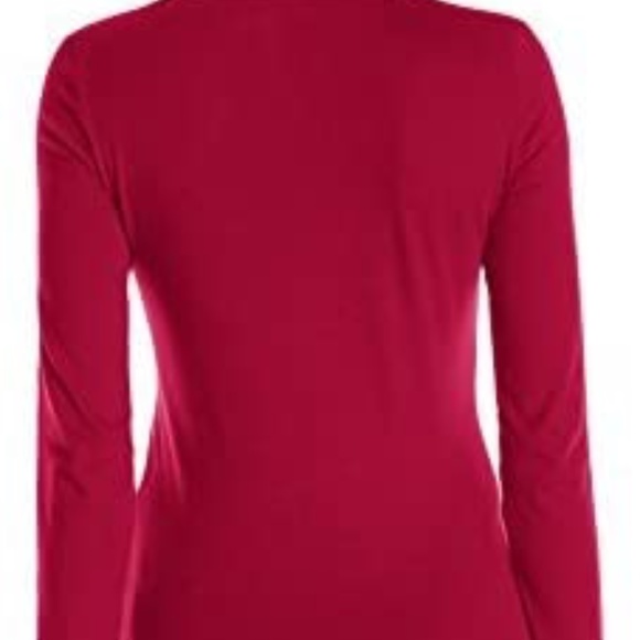 LACOSTE Long Sleeve V-Neck Cotton Tee 34~XS/S - Picture 2 of 7